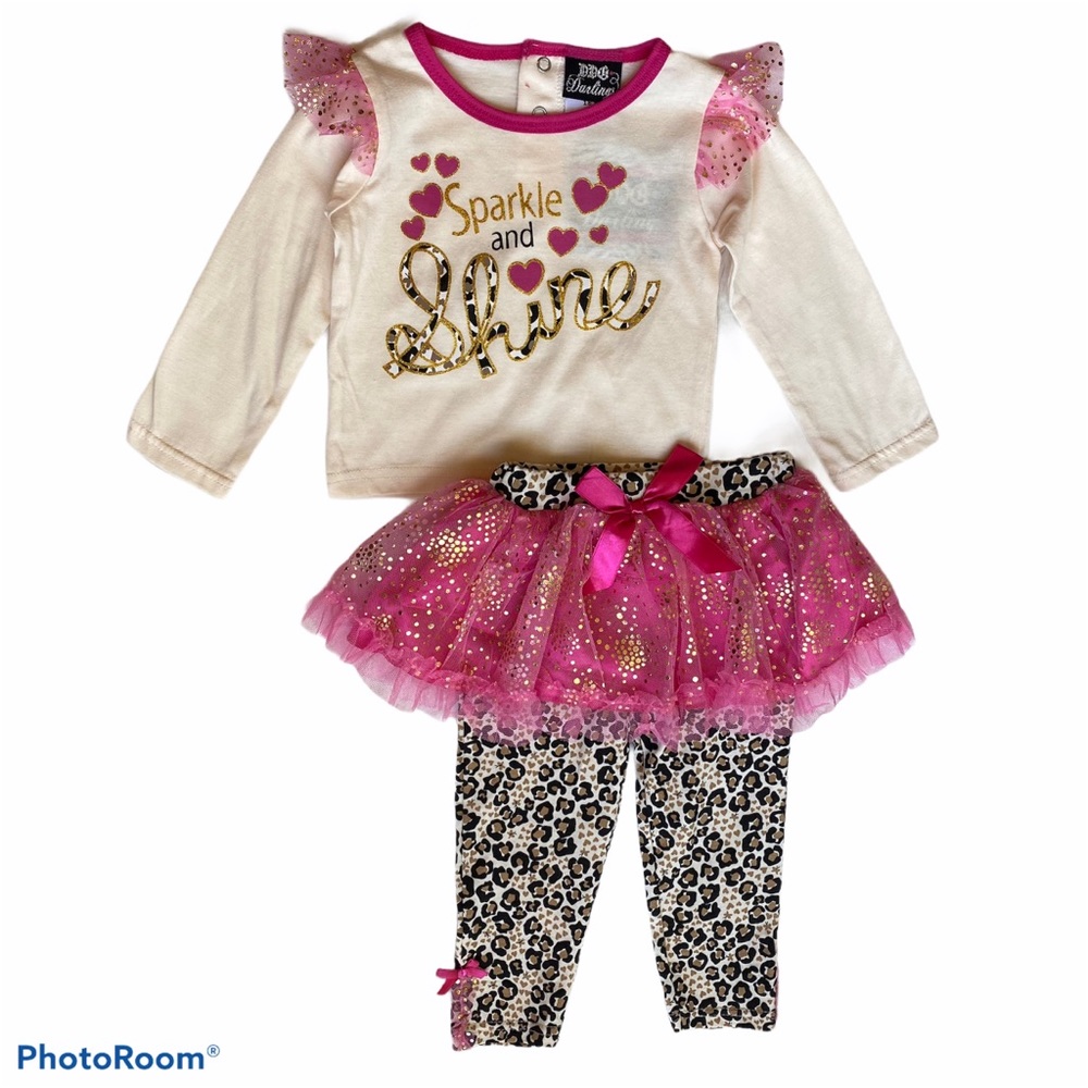 NWT DDG Darlings Toddler Girl Set - Size 18 mo.